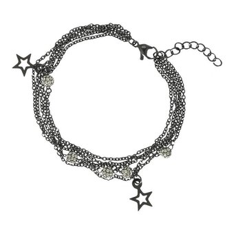Bol.com Ixxxi schakel armband chain ball star zwart aanbieding