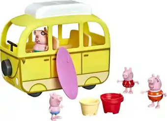 Bol.com Peppa pig: peppa's strand camper - speelfigurenset aanbieding