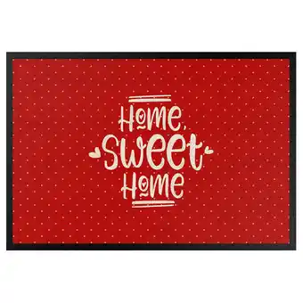 Home24 Deurmat home sweet home polkadots aanbieding