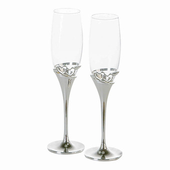 Home24 Champagneglas hearts aanbieding