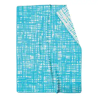 Home24 Plaid bright bouquet sketch aqua aanbieding