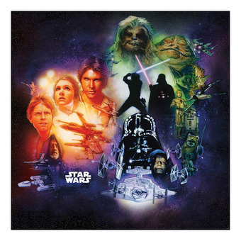 Home24 Fotobehang star wars poster collage aanbieding