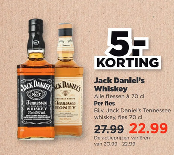 PLUS Jack daniel's whiskey aanbieding