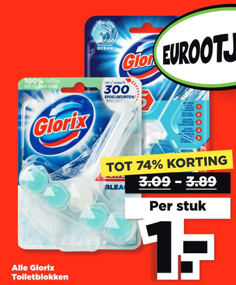 PLUS Alle glorix toiletblokken aanbieding