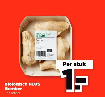 PLUS Biologisch plus gember aanbieding