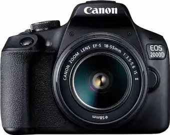 Bol.com Canon eos 2000d + 18-55mm is ii - zwart aanbieding