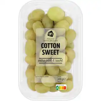 Albert Heijn Ah cotton sweet pitloze witte druiven aanbieding