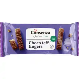 Albert Heijn Consenza choco teff fingers aanbieding