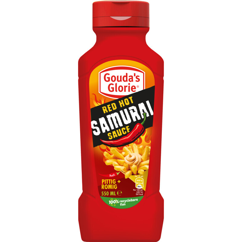 Gouda's glorie red hot samurai sauce aanbieding bij Albert Heijn