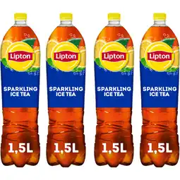 Albert Heijn Lipton ice tea sparkling 4x voordeel aanbieding