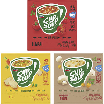 Albert Heijn Unox cup-a-soup mixpack 30-pak aanbieding