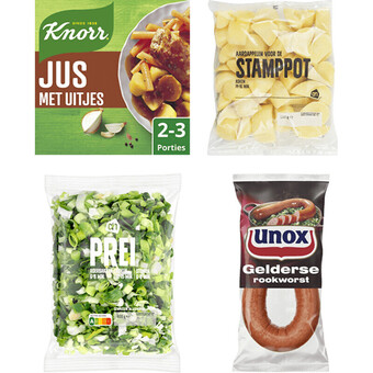 Albert Heijn Unox preistamppot voordeelpakket aanbieding
