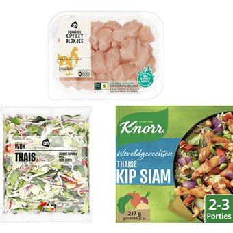 Albert Heijn Knorr kip siam complete maaltijd aanbieding