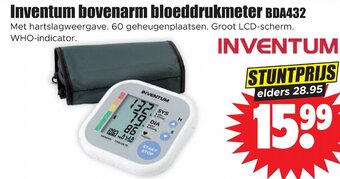 Dirk Inventum bovenarm bloeddrukmeter BDA432 aanbieding