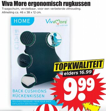 Dirk Viva More ergonomisch rugkussen aanbieding