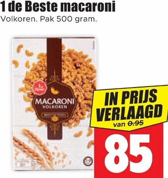 Dirk 1 de Beste macaroni 500g aanbieding