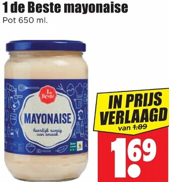 Dirk 1 de Beste mayonaise 650ml aanbieding