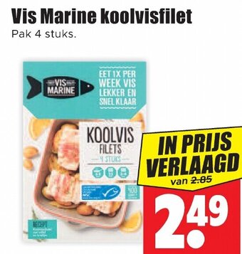 Dirk Vis Marine koolvisfilet aanbieding