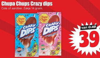 Dirk Chupa Chups Crazy dips 14g aanbieding