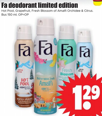 Dirk Fa deodorant limited edition 150ml aanbieding