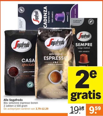 Albert Heijn Alle Segafredo 500g aanbieding