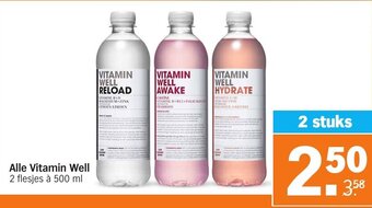 Albert Heijn Alle Vitamin Well 500ml aanbieding