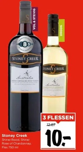 Vomar Voordeelmarkt Stoney creek shiraz aanbieding