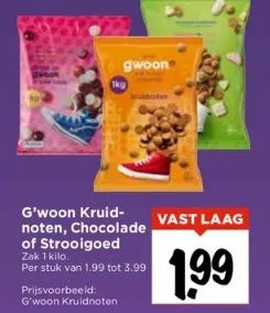 Vomar Voordeelmarkt G'woon kruidnoten, chocolade of strooigoed aanbieding