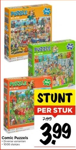 Vomar Voordeelmarkt Comic puzzels aanbieding