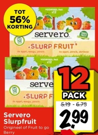 Vomar Voordeelmarkt Servero Slurpfruit aanbieding