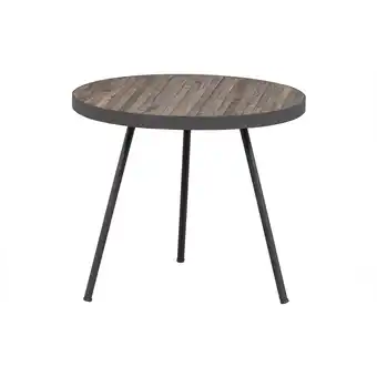 fonQ Woood exclusive maxime bijzettafel - hout - naturel - 46x54x54 aanbieding