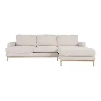 fonQ Kave home mihaela 3-zitsbank chaise longue rechts - wit aanbieding