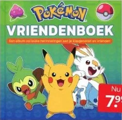 Boekenvoordeel Pokemon vriendenboek aanbieding