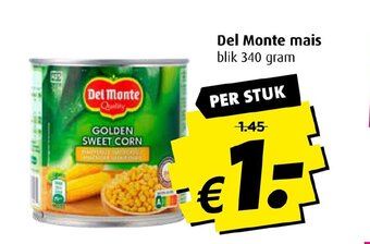 Boni Del Monte mais blik 340 gram aanbieding