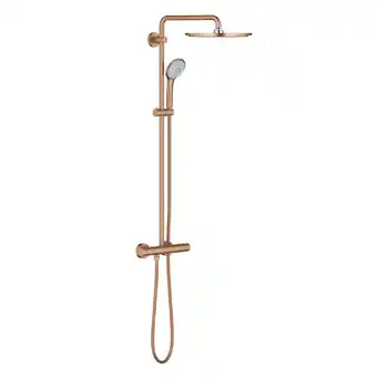 Sanitairwinkel.nl Grohe euphoria xxl regendoucheset opbouw - hoofddouche 31cm - handdouche rond - brushed warm sunset outletstore aanbieding