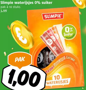 Poiesz Slimpie waterijsjes 0% suiker aanbieding