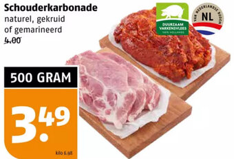 Poiesz Schouderkarbonade 500g aanbieding