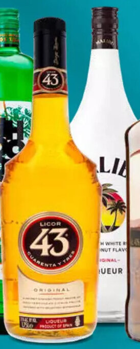 Poiesz Licor 43 fles à 1.75 liter of Malibu coconut liquer fles à 1.75 liter aanbieding