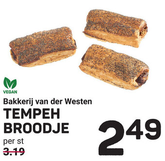 Ekoplaza Bakkerij van der Westen TEMPEH BROODJE aanbieding