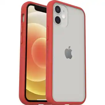 Conrad Otterbox react - propack bulk backcover apple iphone 12 mini rood, transparant aanbieding