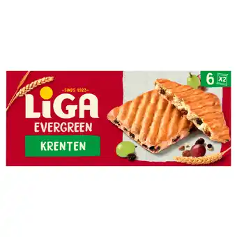 Dekamarkt Liga evergreen krenten 6 x 2 stuks aanbieding