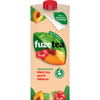 Dekamarkt Fuze tea black tea perzik hibiscus aanbieding