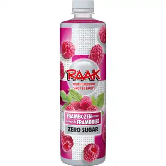 Dekamarkt Raak limonadesiroop framboos zero aanbieding