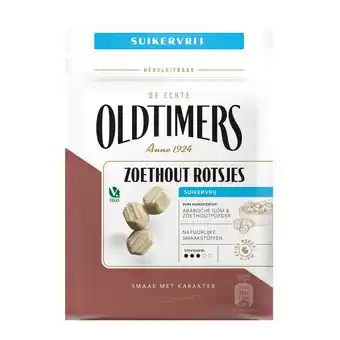 Dekamarkt Oldtimers zoethout rotsjes suikervrij aanbieding