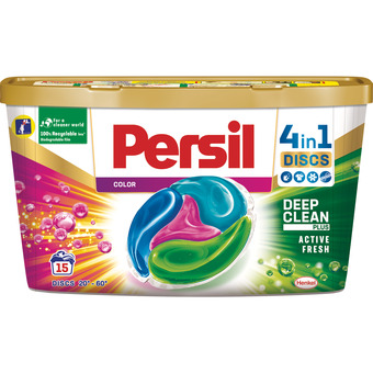 Dekamarkt Persil vloeibaar wasmiddel disck color 15 wasbeurten aanbieding