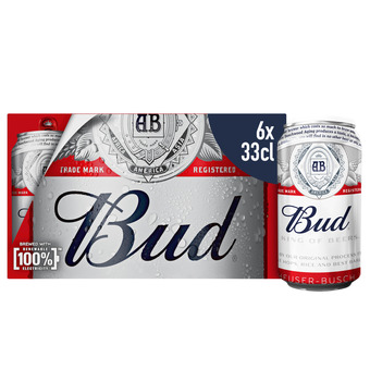 Dekamarkt Bud pilsener 6x33 cl aanbieding
