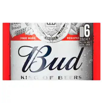 Dekamarkt Bud pilsener 6x33 cl aanbieding