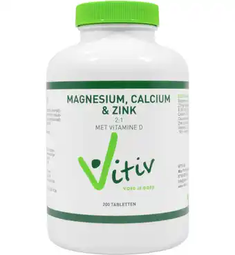 Drogisterij.net Vitiv magnesium calcium zink (200tb) aanbieding