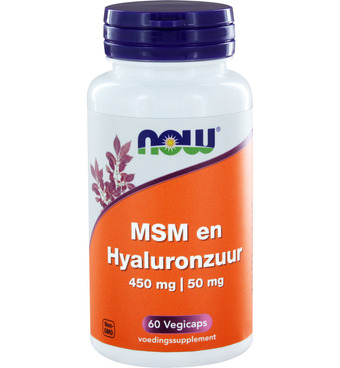 Drogisterij.net Now msm 450 mg en hyaluronzuur 50 mg (60vc) aanbieding