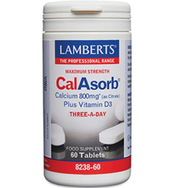 Drogisterij.net Lamberts calasorb (calcium citraat) & vitamine d3 (60tb) aanbieding